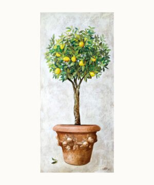 Peinture Citronnier I chargé de fruits – Franck Picault